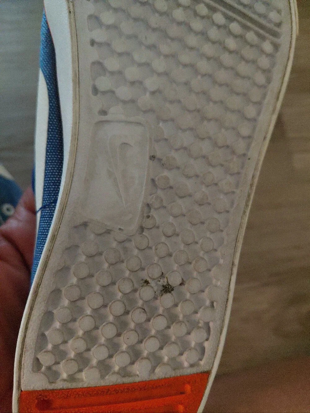 Nike Capri Girls Blue/White Slip on Sneakers Size 4 Youth